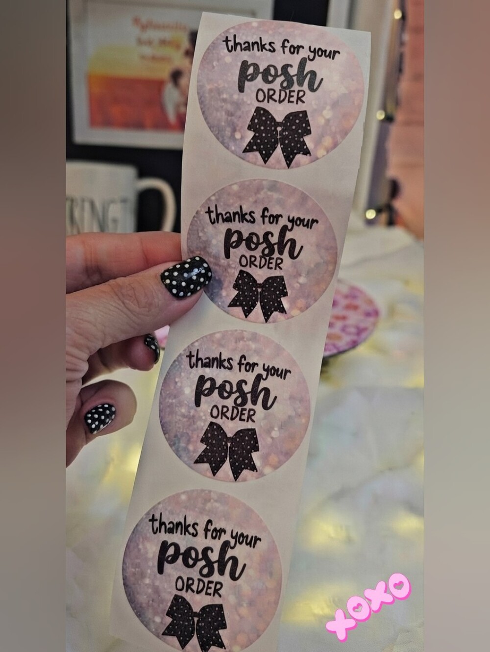 30 Ct 2x2 Posh Stickers